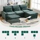 preview thumbnail 20 of 34, Modern Comfy Chenille L Shaped Sectional Sofa