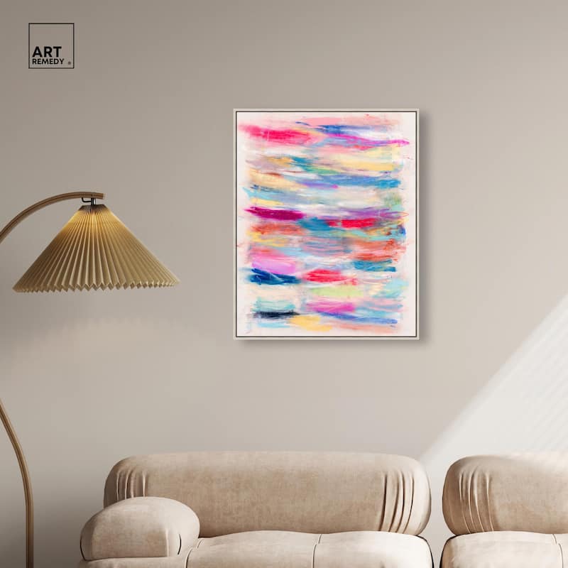 Color Bands Canvas by Art Remedy