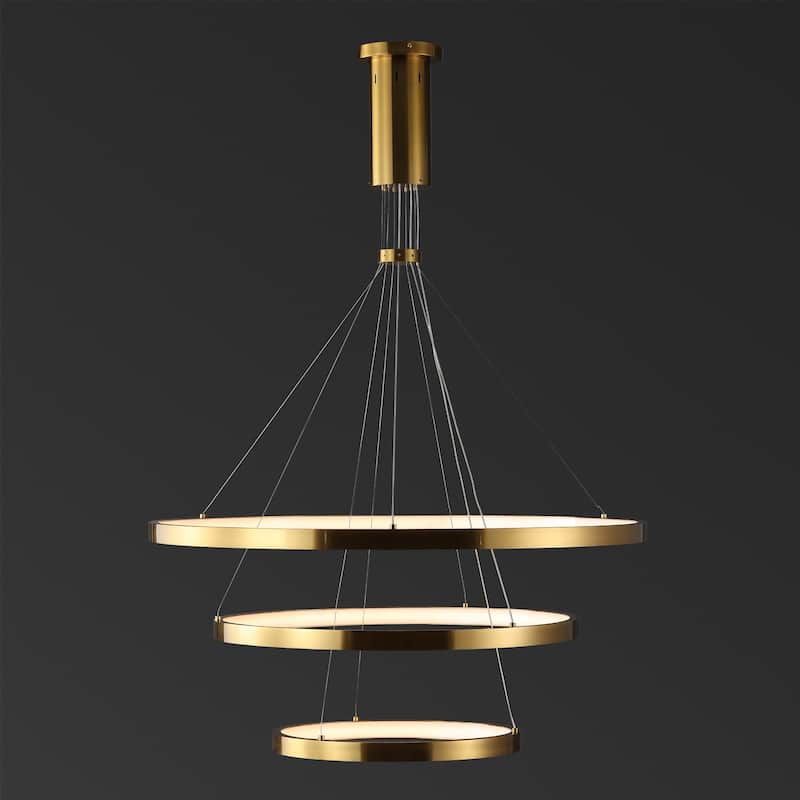 SAFAVIEH Couture Genoveva 3 Tier Chandelier - 32 In W x 32 In D x 22251 In H