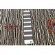 preview thumbnail 8 of 7, ECARPETGALLERY Hand Loomed Gabbeh Luribaft Black, White Wool Rug - 4'1 x 6'1