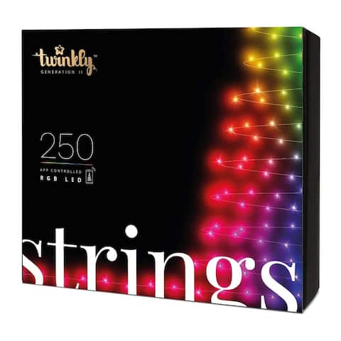 Twinkly Smart Decorations 65.5 Foot Multicolor LED Indoor/Outdoor String Lights - 40