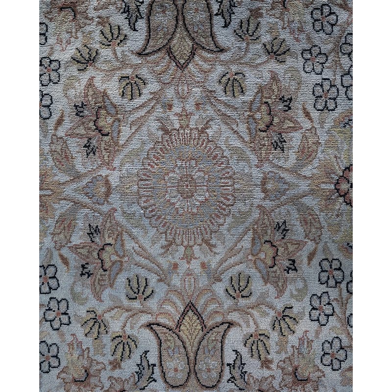 Overdyed, One-of-a-Kind Hand-Knotted Area Rug - Gray - 12' 0" x 17' 10"