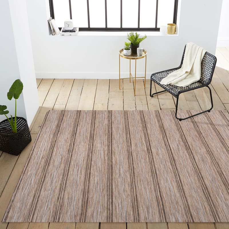 JONATHAN Y Finn Modern Farmhouse Wide Stripe Area Rug