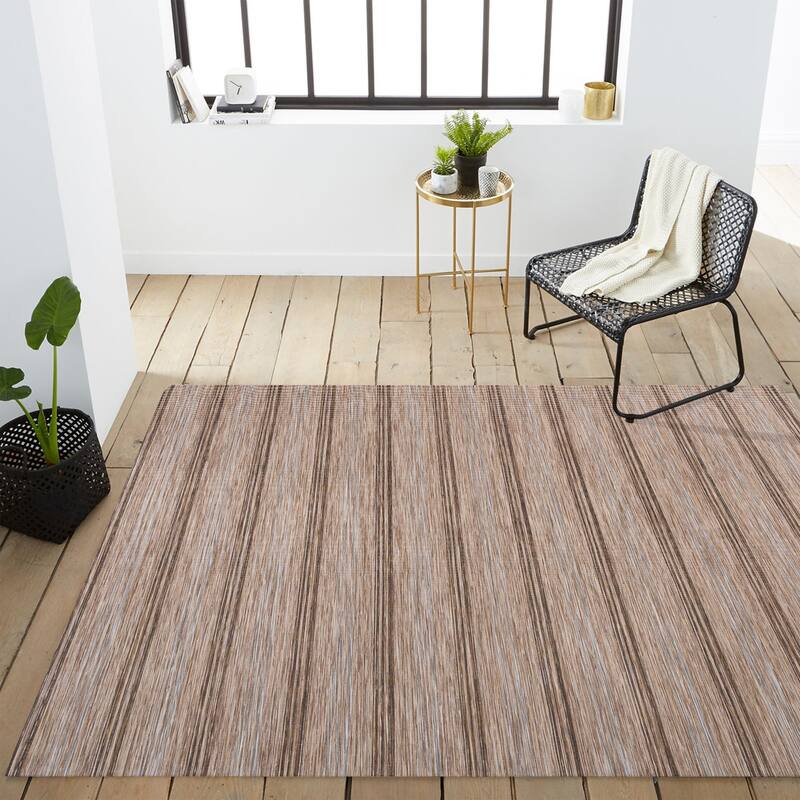 JONATHAN Y Finn Modern Farmhouse Wide Stripe Area Rug