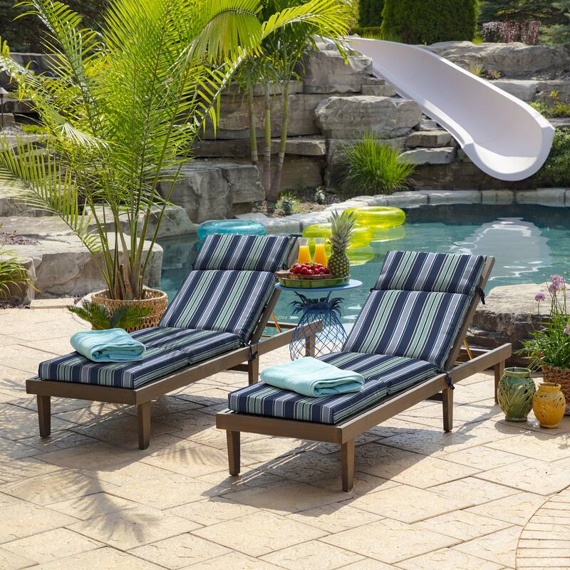ARDEN Outdoor Chaise Cushion, 22 x 77
