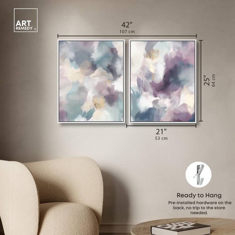 Golden Reflections Canvas Set of 2 by Art Remedy