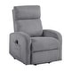 preview thumbnail 28 of 180, Fremont & Park Covelo Corduroy Recliner Collection - Push Back Recliner and Power Lift Chair for Apartments and Living Rooms Dark Gray (Power Lift)
