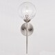 preview thumbnail 9 of 11, Olson 1 Light Mid-Century Modern Wall Sconce Clear Globe Glass - 6-in. W x 16.5-in. H x 7-in. D