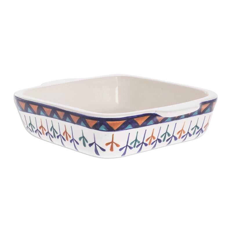 Novica Handmade Antigua Breeze Ceramic Casserole