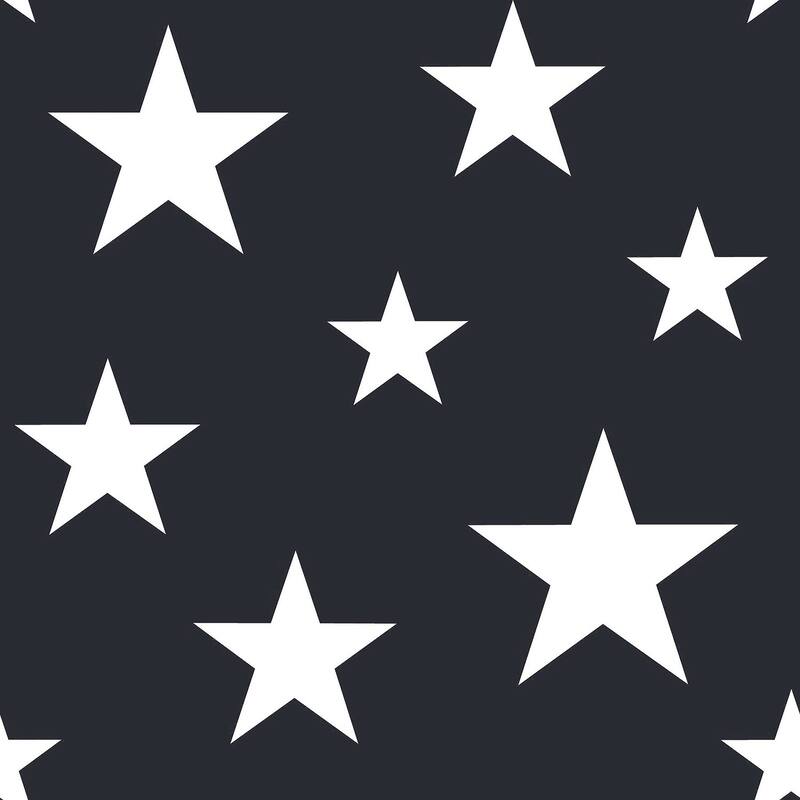Chesapeake Amira Navy Stars Wallpaper - 20.9 x 396 x 0.025