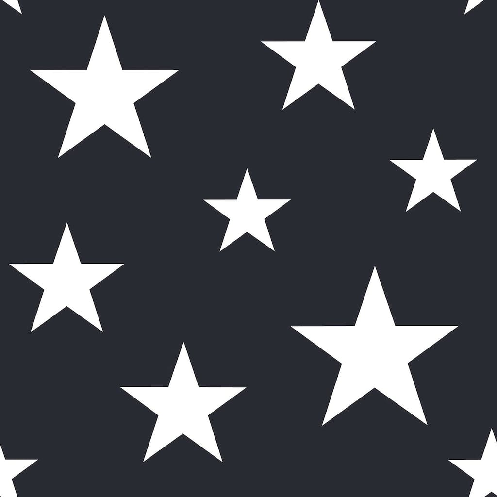 Chesapeake Amira Navy Stars Wallpaper - 20.9 x 396 x 0.025