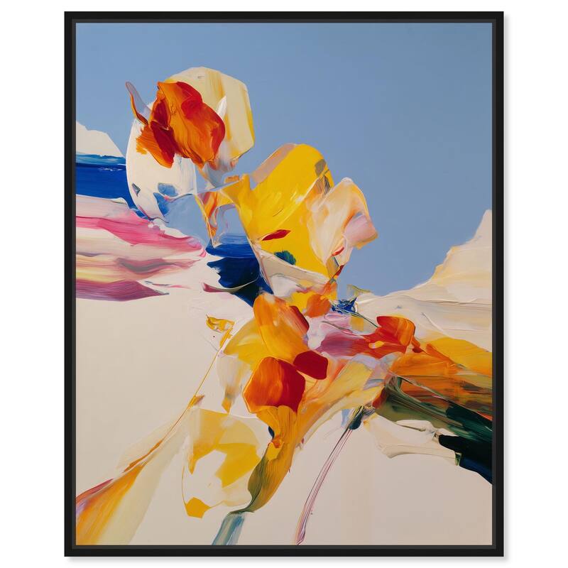 Flippant Bloom II Canvas by Art Remedy - 16" x 20" - Black