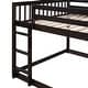 preview thumbnail 41 of 48, Floor Bunk Bed with Movable Storage Cabinet, Solid Wood Bunkbeds Frame