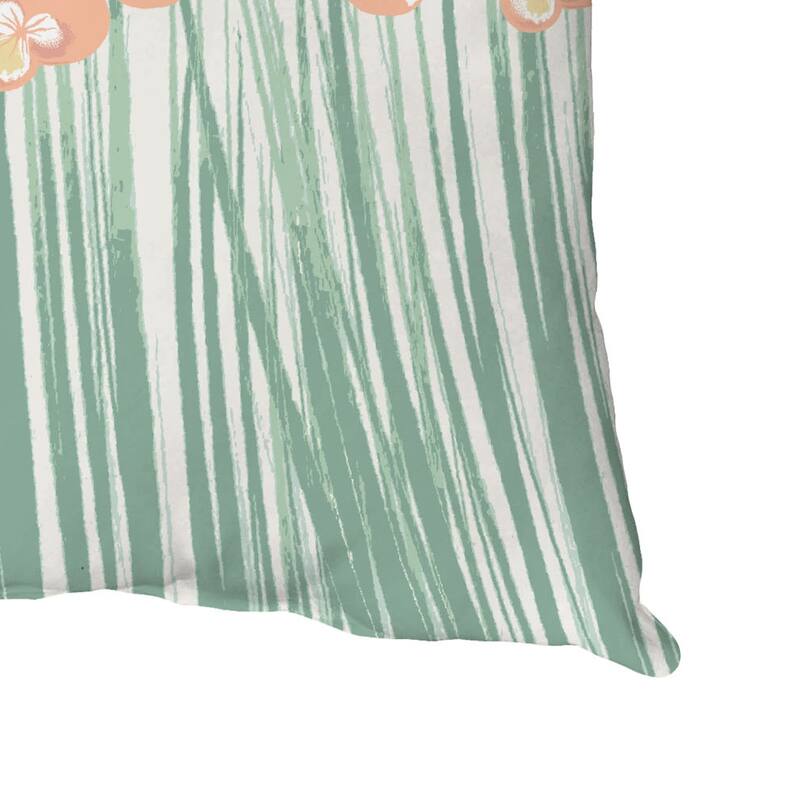 Field of Pansies Throw Pillow