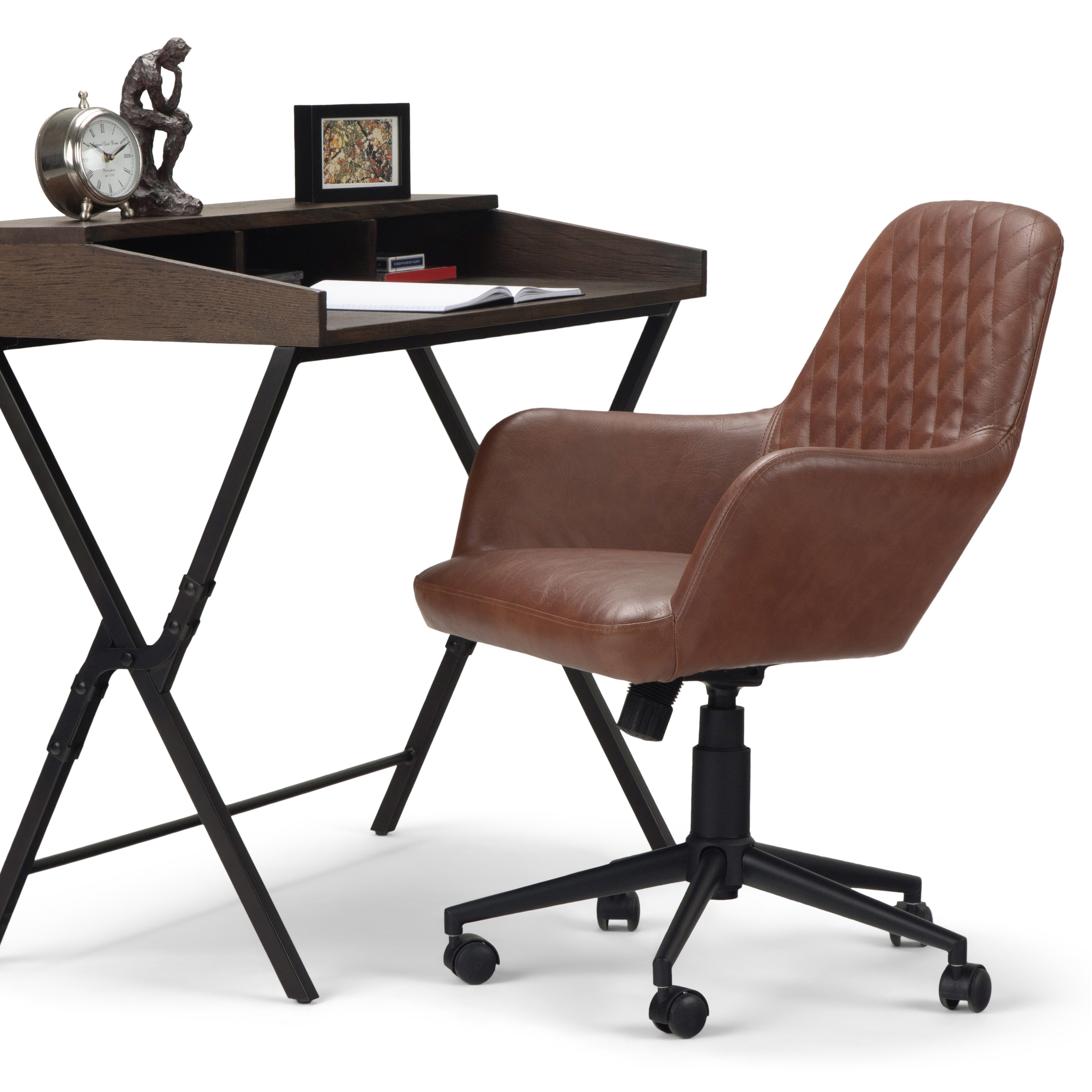 Wyndenhall Sims Swivel Adjustable Executive Computer Office Chair Overstock 28711194