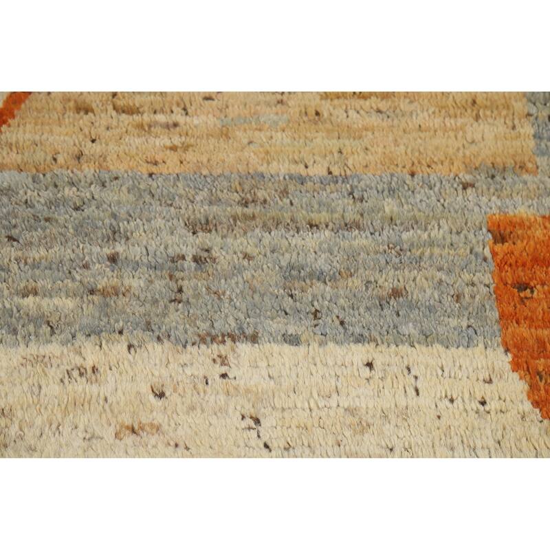 Tribal Moroccan Area Rug Handmade Multi-Color Wool Carpet - 6'0" x 7'9"