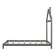 preview thumbnail 32 of 34, Twin Size Wood Platform Bed with House-shaped Headboard-White