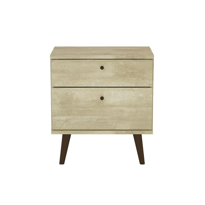 Midtown Concept 2-Drawer Nightstand Side Table Bedside Table Durable MDF Wood