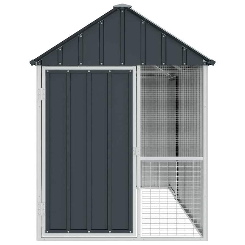 vidaXL Bird Cage Anthracite Galvanized steel
