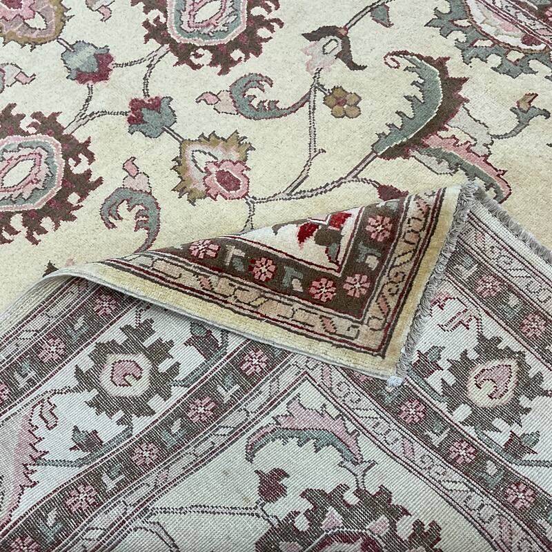 HERAT ORIENTAL Handmade Oushak Wool Rug - 6' x 8'10"