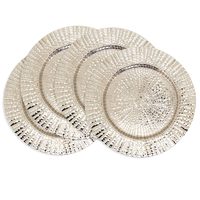 Ribbed Border Charger (Set of 4) - 13"