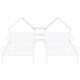 preview thumbnail 15 of 17, Metal Double Twin Size Platform Bed with House-shaped Headboard and a Built-in Nightstand