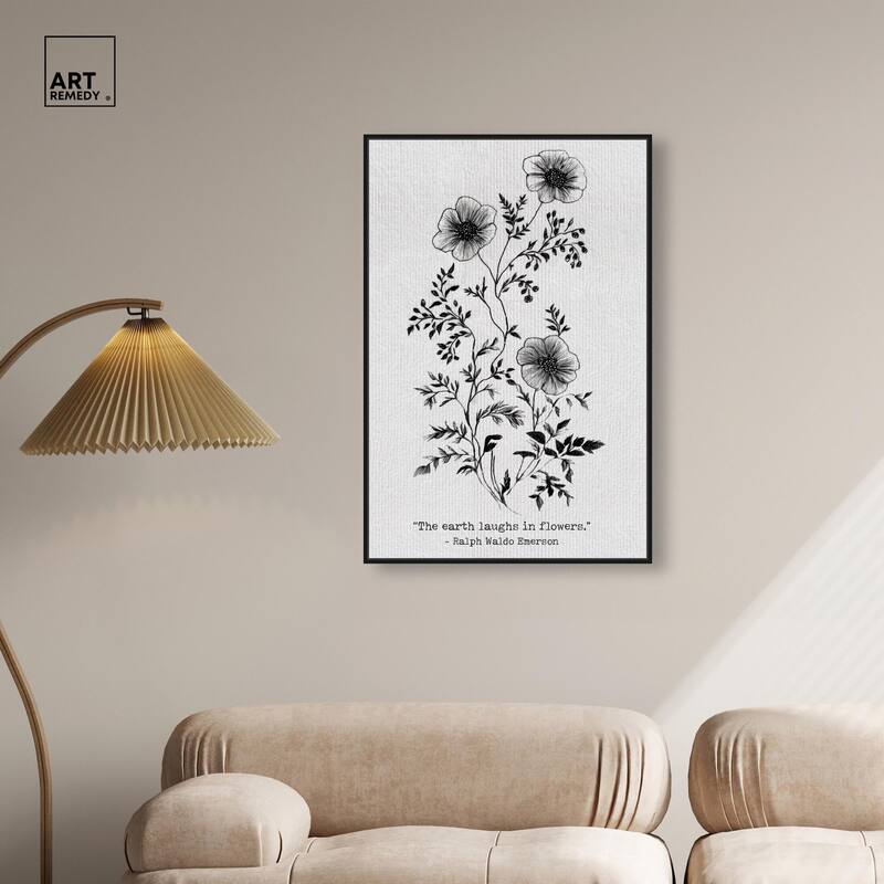 Earth Laughs in Flowers Canvas by Art Remedy
