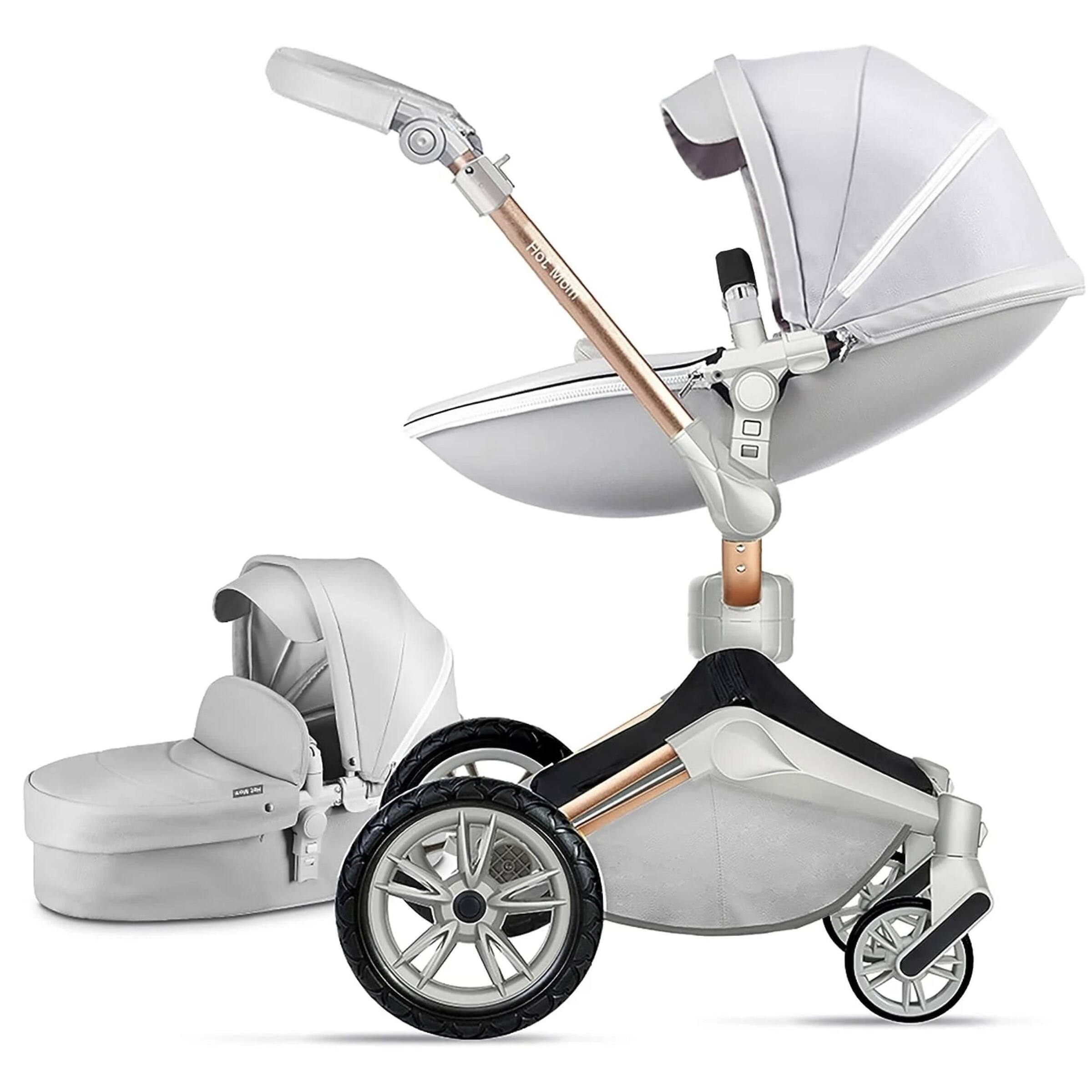 Hot Mom Stylish Baby Stroller: F23 Height-Adjustable Seat and