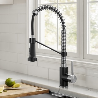 Kraus Bolden 2-Function 1-Handle Commercial Pulldown Kitchen Faucet