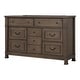 preview thumbnail 8 of 7, Furniture of America Quinlan Dark Walnut Wood 9-Drawer Dresser