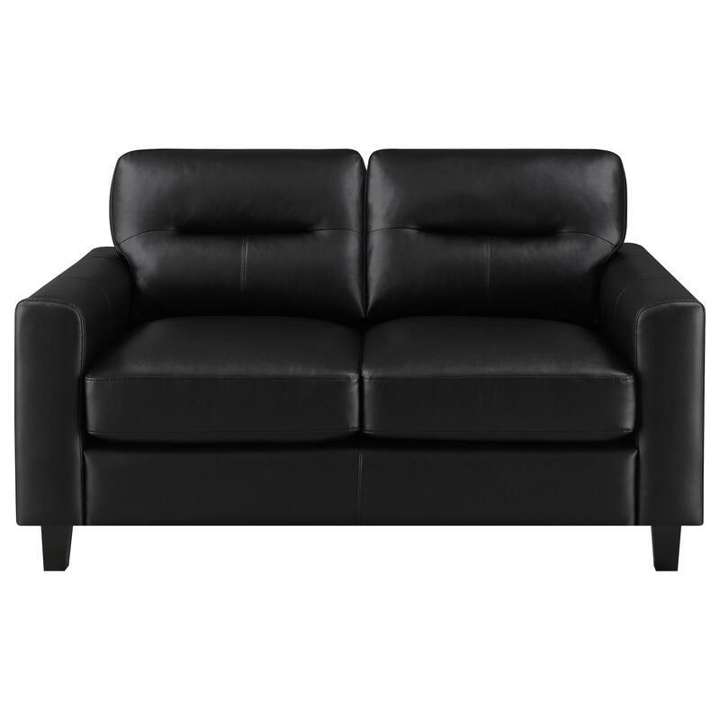 Scotland Faux Leather Upholstered Sofa Set