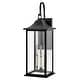 preview thumbnail 5 of 3, Lark 81595 Nolan 3 Light 26" Tall Outdoor Wall Sconce with Clear Glass