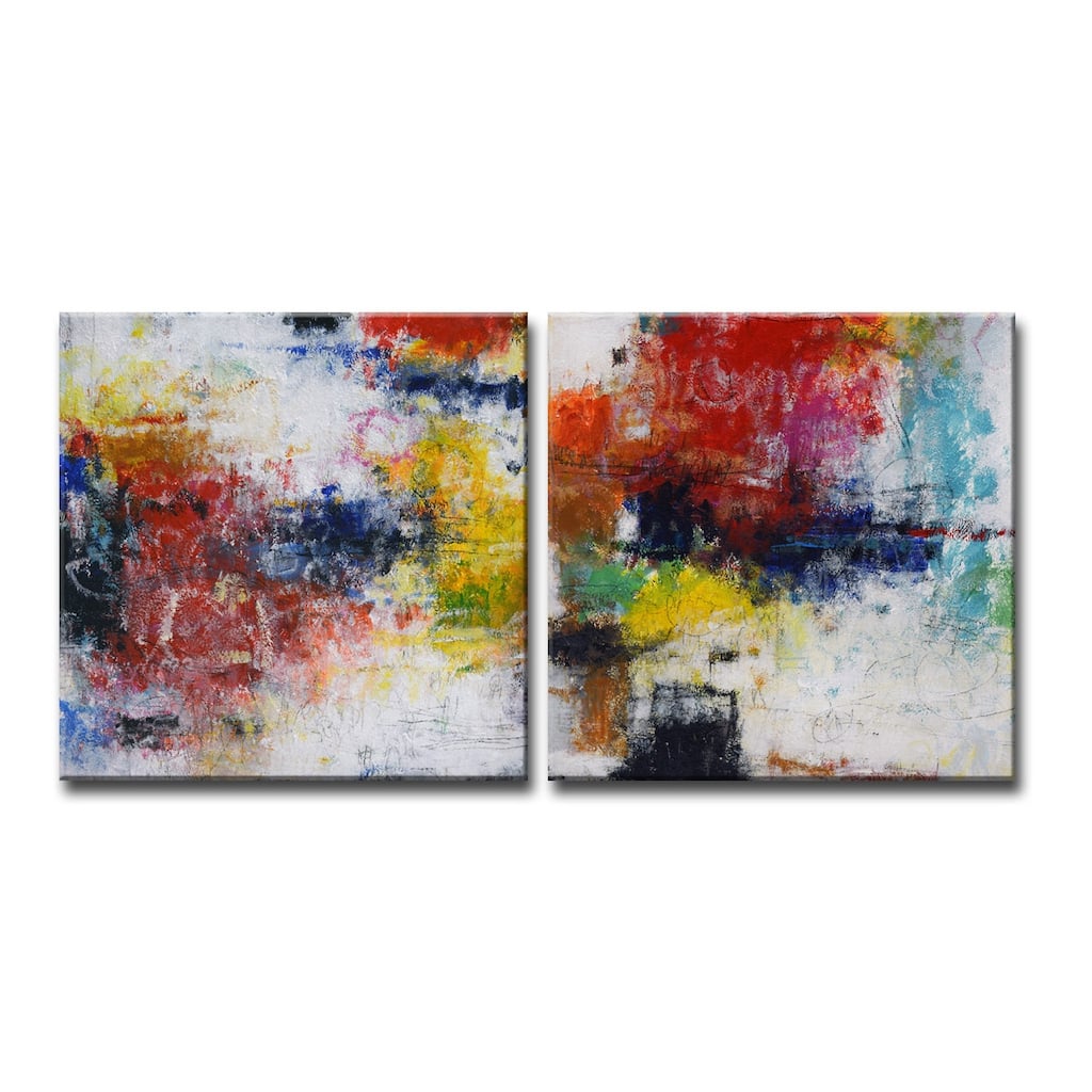 'Rejuventated I/II' 2 Pc Wrapped Canvas Wall Art Set by Norman Wyatt Jr.