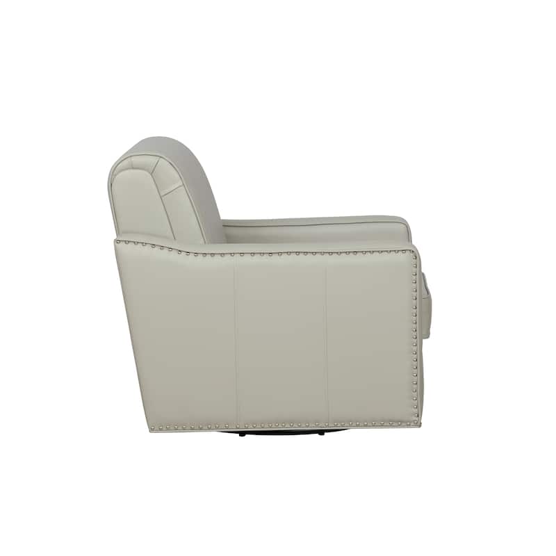 Carlota Faux Leather 360 Swivel Accent Chair