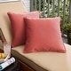 preview thumbnail 2 of 11, Sunbrella Canvas Henna Corded Indoor/ Outdoor Pillow Set (Set of 2) 16 in x 16 in
