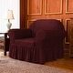 preview thumbnail 14 of 52, Subrtex 1 Piece Armchair Slipcover Seersucker Skirt Stretch Spandex Furniture Protector