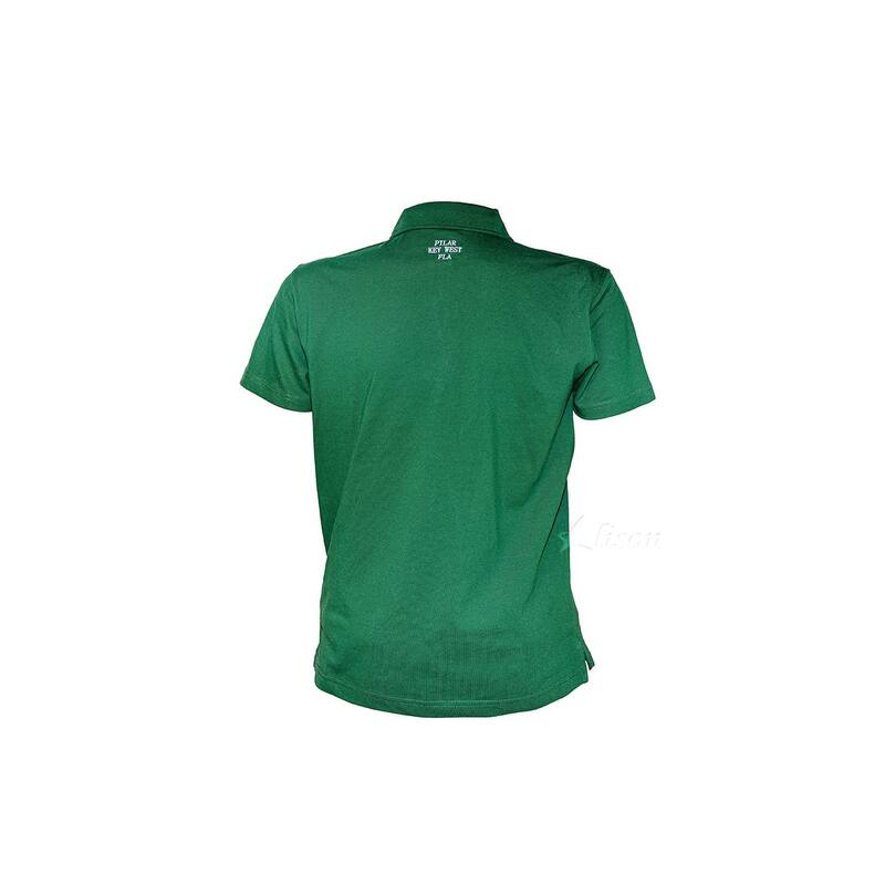 Hemingway Pilar Green w. Black & Red Stripes Regular Fit Polo Shirt by Alison Nautical