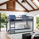 preview thumbnail 2 of 5, Twin Loft Bed with Ladder & Safety Guaranteed, Grey