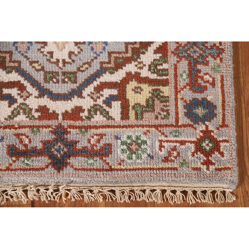 Geometric Heriz Serapi Oriental Area Rug Handmade Wool Carpet - 2'0"x 3'0"