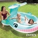 preview thumbnail 4 of 6, Intex 57440EP 79" x 77" x 36" Inflatable Whale Spray Kiddie Pool for Kids 2+ - 6.5