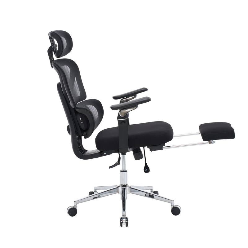 Ergonomic Home Office Desk Chair with Massage Lumbar Support,4 D Headrest, Adjustable Back High and Seat Depth