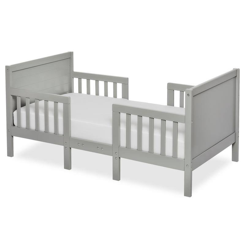 Dream On Me Hudson 3 in 1 Convertible Toddler Bed Cool Grey