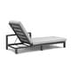 preview thumbnail 45 of 62, Benton Modern Aluminum Lounge Outdoor Double Chaise with Cushion - N/A