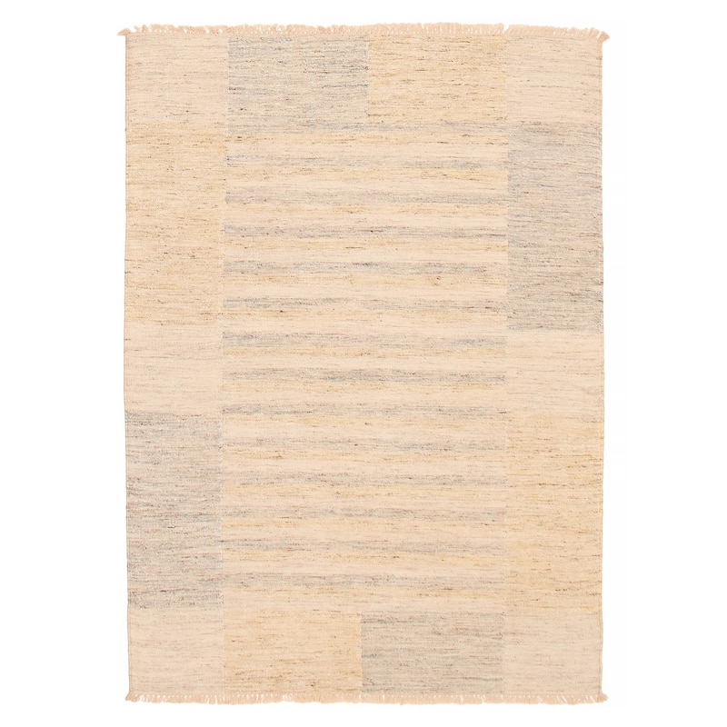 Ankara FW Beige Kilim 5'2" x 7'4" - 5'2 x 7'4 - Beige - 5'2 x 7'4