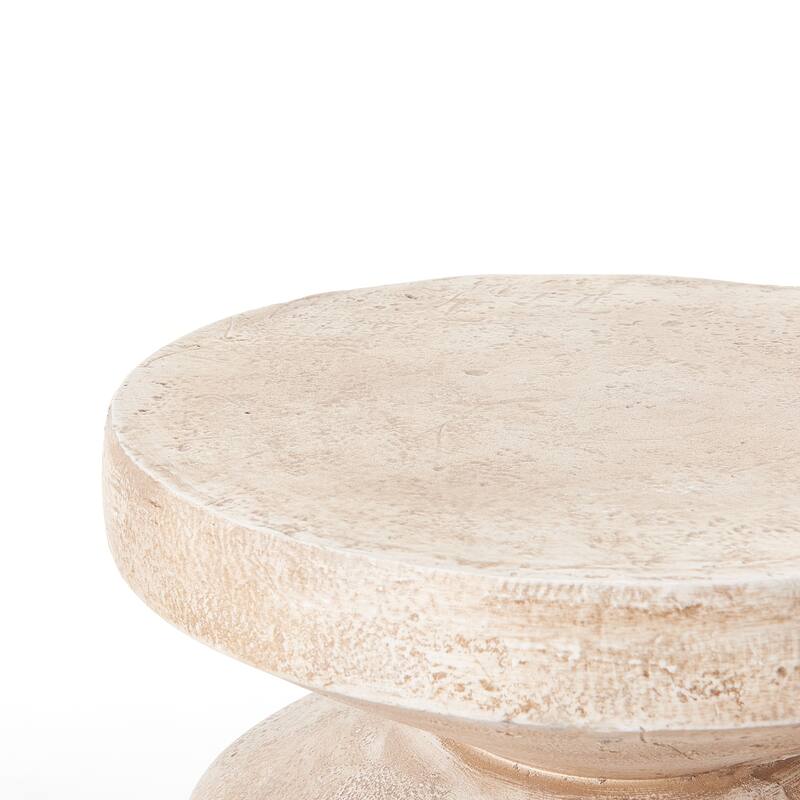 Christopher Knight Home - Modern Handmade 15.16" Lightweight MgO 3-Layer Accent Side Table for Indoor and Outdoor Use