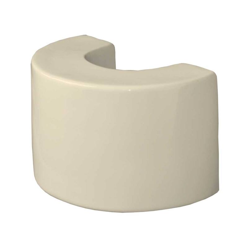 Bathroom Pedestal Sink Extender Booster 8" H Biscuit Color Ceramic Renovators Supply