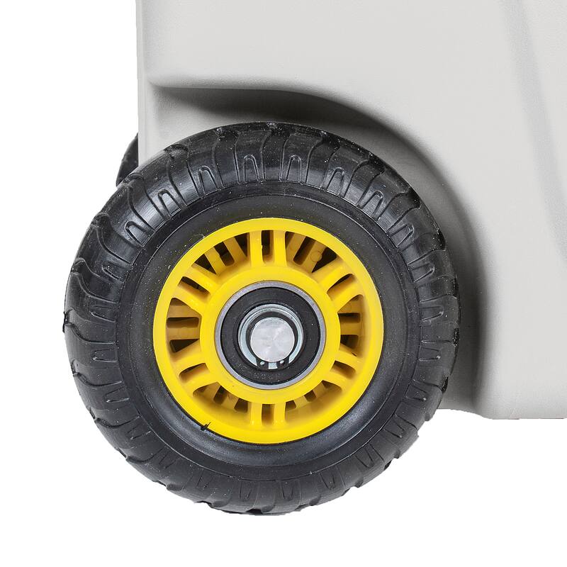 65 Quart Khaki Cooler, Ultra-Tough Hard Shell Ice Chest, Heavy-Duty Insulated Portable Cooler with 6-Day Ice Retention