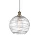 Option Clear Deco Swirl / Antique Brass