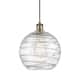 Option Clear Deco Swirl / Antique Brass