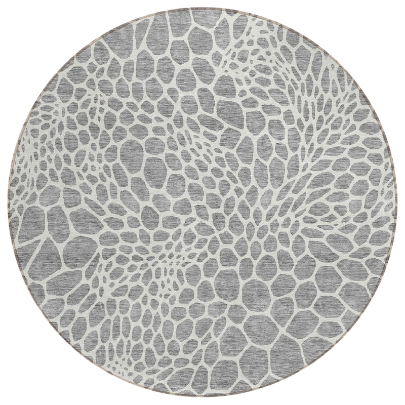 Machine Washable Indoor/ Outdoor Chantille Animal Print Rug